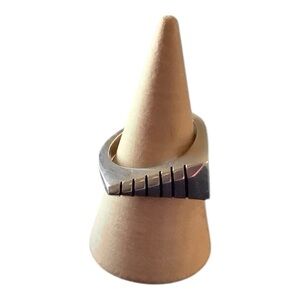 Silver Geometric Women's Ring